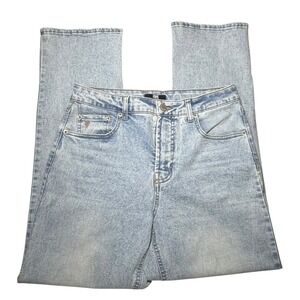 Frye Womens Light Wash Straight Leg High Rise Denim Jeans Size‎ 4/27 Light Blue
